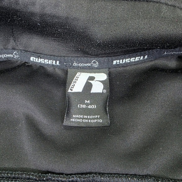 Russell Dri-Power 360 Full Zip Jacket Men's Size Medium Black RM120440 Athletic - Picture 4 of 14